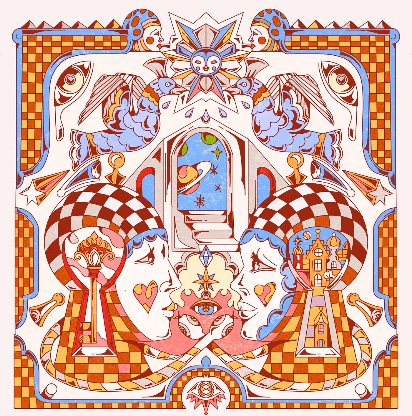 a colorful digital illustration by YoAz